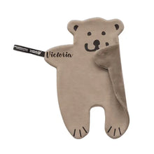 Lade das Bild in den Galerie-Viewer, BUDDY "Brom The Bear" Schmusetuch *personalisierbar* freeshipping - Happy Giggles