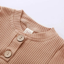 Lade das Bild in den Galerie-Viewer, Geripptes Lounge-Set mit Knöpfen freeshipping - Happy Giggles