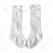 Lade das Bild in den Galerie-Viewer, Kniestrümpfe mit Satin-Schleife freeshipping - Happy Giggles
