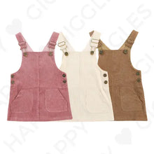 Lade das Bild in den Galerie-Viewer, Latzrock aus Cord freeshipping - Happy Giggles