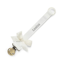 Lade das Bild in den Galerie-Viewer, Schnullerband - Vanilla White *personalisierbar* - Happy Giggles