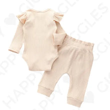 Carica l'immagine nel visualizzatore di Gallery, Set aus Rüschen-Body und Hose mit Schleife freeshipping - Happy Giggles