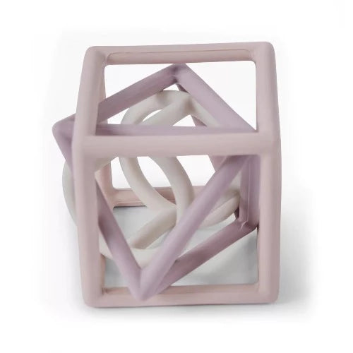 Silikonspielzeug in drei Formen - rosa/lila