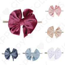 Carica l&#39;immagine nel visualizzatore di Gallery, Haarband &quot;Velvet Bow&quot; freeshipping - Happy Giggles
