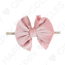 Carica l&#39;immagine nel visualizzatore di Gallery, Haarband &quot;Velvet Bow&quot; freeshipping - Happy Giggles
