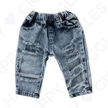 Lade das Bild in den Galerie-Viewer, Kleine Jeans im Used-Look freeshipping - Happy Giggles
