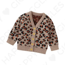 Load image into Gallery viewer, Strickjacke mit Leopard-Muster freeshipping - Happy Giggles
